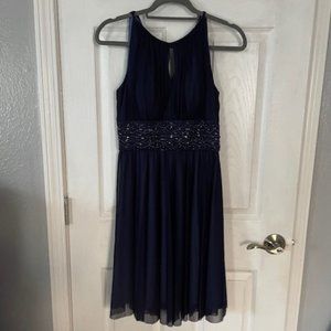 Jessica Howard Blue embellished dress size 4P
